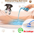 ALWZ-RDY Dog Bed Covers Replacement Washable for Round & Donut Dog Bed 100% Waterproof Dog Bed Sheets Soft & Noiseless Pet Bed Cover 30" x 30" x 9.8" Beige