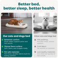 FurHaven Dog Bed for Extra Small Dogs & Cats, Bolster Crate Pad with Soft Supportive Base for Carriers & Kennels, Machin