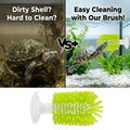 shuielai1PCS Turtle Brush with Suction Cup, Tank Scratch Scrub Back Shell Cleaner for Red Eared Slider, Exfoliate Remove