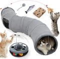 XIAPIA Cat Tunnel for Indoor Cats, 6-in-1 Collapsible Play Tunnel