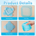 Canned Cat Food Storage Can Container for 3oz Cat Cans,4 Pack Airtight Pet Food Sealer with Snap-Lock Cover Lids and Stainless Steel Spoon for 2.56''/65mm Small Cans