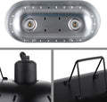 DXOPHIEX 15inch Dual Reptile Light Fixture Dual Reptile Heat Lamp