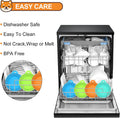 PWOD 2 Pack Pet Food Can Covers, Silicone Universal Can Lids for Dog & Cat Food, BPA Free, One Fit Most Standard Size Food Cans Green/Blue