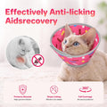 Supet Cat Cone to Stop Licking After Surgery Cat Recovery Collar Adjustable
