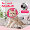 Supet Cat Cone to Stop Licking After Surgery Cat Recovery Collar Adjustable