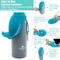 LumoLeaf Insulated Dog Water Bottle 27 oz Stainless Steel - Keep Water Cool or Warm, Portable Pet Water Bowl for Travel, Wide Mouth for Easy Ice Filling & Cleaning