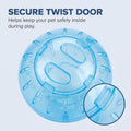 2Pcs Blue and Pink Hamster Balls Transparent Dwarf Hamster Exercise Balls Running Wheel Gerbil Toys, Small Animals, Smal