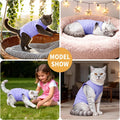 LIANZIMAU Cat Recovery Suit Female Cat Onesie After Surgery Spay Neuter Cone Alternative Breathable Post Surgery Recover