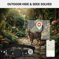 Cat Tracker with QR Code GPS Collar for Cats Electronic Pet Locator Waterproof Compatible with Apple Find My Advanced Tr