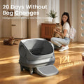 Self Cleaning Litter Box, Open Top 105L Automatic Litter Box for Multiple Cats, App Control, Safety Sensor, Anti-Pinch, 