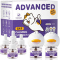 Cat Calming Diffuser Kit with 2 Diffusers & 4 Refills (48mL Each), Cat Pheromones Calming Diffuser for Cat Anxiety Relie