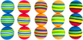 PET SHOW 15pcs 1.4" Interactive Cat Toy Balls for Indoor Cats Colorful Rainbow Soft Foam Kitten Toys Ball for Small Dogs
