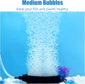 AQUANEAT Aquarium Air Stone Disc 4 inch, Aerator Bubble Diffuser, Air Pump Accessories Airstones for Aquariums, Fish Tan