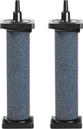 AQUANEAT Aquarium 5 inch Air Stone Cylindrical 2 Pack, Large Airstone, Aerator Bubble Diffuser, Air Pump Accessories for
