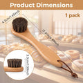 Horse Hair Brush, Wood Sourdough Cleaner Banneton Brush for Proofing Basket
