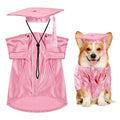 Dog Graduation Cap and Gown, Dogs Cats Graduation Holiday Halloween Costume Accessory(Pink,Large)