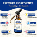 Taurine for Cats & Dogs Liquid Drops with L-Carnitine, CoQ10, Omega-3