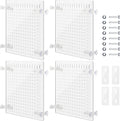 Nuanchu 4 Set Aquarium Divider 11.4 x 9.75'' Acrylic Fish Tank Panels