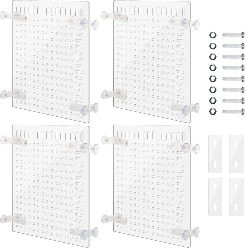 Nuanchu 4 Set Aquarium Divider 11.4 x 9.75'' Acrylic Fish Tank Panels