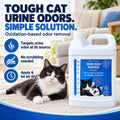 Instantly Urine Odor Remover & Eliminator for Cat Urine, Oxidizer Based Urine Cleaner for Carpets, Rugs, Mattress, etc. 128 Oz (1 Gallon)
