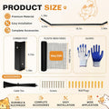 Cat Fence Outdoor Barrier 33FT, Anti-Climb Fence Topper with Install Kit