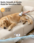 ZKSCOOL Dog Grooming Kit & Dog Grooming Vacuum with Suction, 6 in 1 Pet Grooming Vacuum for Shedding, Low Noise Dog Hair Vacuum with 1.5L Cup, Electric Dog Clippers for Grooming Thick Hair Cats & Dogs