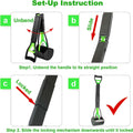 WOILIFE 32" Pooper Scooper for Large Small Dogs Heavy Duty, Long Handle Poop Scoop for Yard, Grass, Gravel, Dog Poop Grabber with High Strength Material and Durable Spring