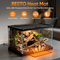 Waterproof Heating pad Plant Heating pad 8.0x8.0 Inch 12W Under Tank Terrarium Heating Mat, Reptile Heat Pad, Reptile He