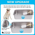 ZHEQOGZH 3 Gallon Automatic Dog Water Dispenser for Large Dogs Stainless Steel Bowl, Large Self Filling Auto Water Bowl Outdoor for Cats Livestock Chicken