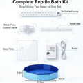 Large Electric Bearded Dragon Pool, with a Faucet and an Adjustable Flow Control Valve, Electric Bathtub for Bearded Dragons, Bearded Dragon Pool, Bearded Dragon Accessories, Bearded Dragon Bathtub