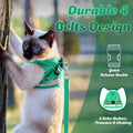 Supet Cat Harness and Leash Set - Soft Mesh Adjustable Cat Vest Harness with Reflective Strap for Walking Cat and Puppy 