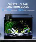 5 Gallon Fish Tank Aquarium Starter Kit with Filter Light Lid Rimless Glass
