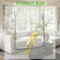Litewoo Stainless Steel Large Bird Swing Perch Stand Toy for Parrot
