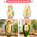 6 Pcs Bird Diaper, Reusable Chicken Diapers, Parrot Diaper Flight Suit with Waterproof Inner - Cute Pet Bird Diapers for