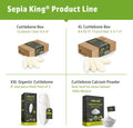 Sepia King - Extra Large - 100% Natural Calcium Supplement - Premium Cuttlebone Perfect for Birds, Tortoises, Snails, Re