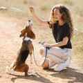 1TO3GO【Upgrade】 Adjustable Dog Training Collar with 4 Extra Links for Medium, Large and X-Large Dogs, Suitable for Dogs with Neck Sizes of 16 Inches or Larger (Seamless Ring-4 Extra Links)