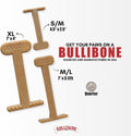 Bullibone Nylon Dog Chew Toy for Aggressive Chewers - Dental Hygiene Bone with Bacon Flavor, Durable Tough Chew Toys for