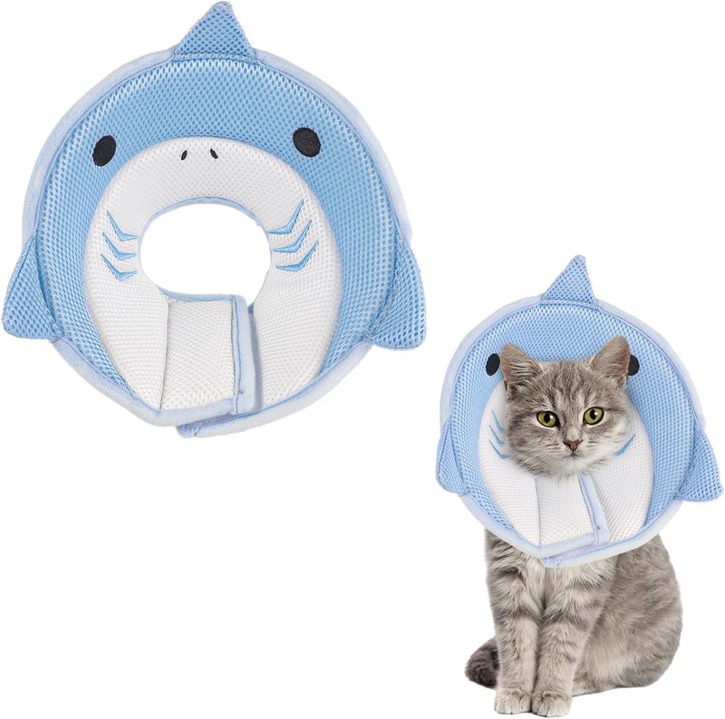 FRIUSATE Cat Cone Collar Soft Adjustable Recovery Collar for Cats