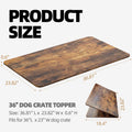 GooComfy Dog Crate Topper for 36'' Dog Cage, Dog Kennel Topper Wood Countertop, Foldable Dog Crate Table Top (Crate Not Include)