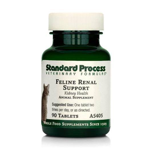 Standard Process Inc. Feline Renal Support - Cat Supplement to Maintain Kidney & Urinary Health, Cat Supplies with Whole-Food Based Ingredients, Feline Supplement to Aid Renal Function - 90 Tablets