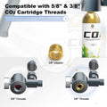 FZONE Desktop Aquarium CO2 System,45g CO2 Cartridge,5/8" & 3/8" Compatible