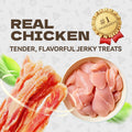 KUADELRO Chicken Jerky Dog Treats, Real Chicken Strips Dog Training Treats Soft Rawhide-Free Chews Healthy Snacks for Small Medium Large Breed 10.58oz