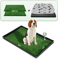 HQ4US 4LEGS Grass Pee Pads for Dogs Potty with Foldable Dog Litter Box