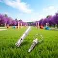 Silver Adjustable Ultrasonic Dog Whistle,Portable Whistle Pet Whistle Supersonic Whistle Dog Whistles for Pet Training,T