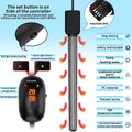 HiTauing Aquarium Heater, 50W/100W/200W/300W/500W Submersible Fish Tank Heater with Over-Temperature Protection and Auto