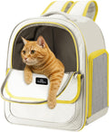 Cat Carrier Backpack Breathable Mesh Window for Small Cat Dog Under 13 lbs