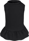 Dog Dresses Cat Skirt Solid Color Dog Clothes Summer Sleeveless Puppy Girl Clothes for Small Pet Dogs Cats