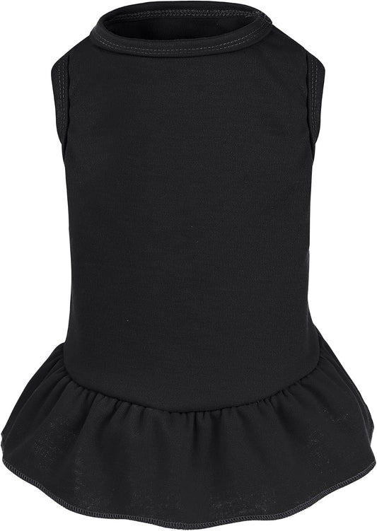 Dog Dresses Cat Skirt Solid Color Dog Clothes Summer Sleeveless Puppy Girl Clothes for Small Pet Dogs Cats