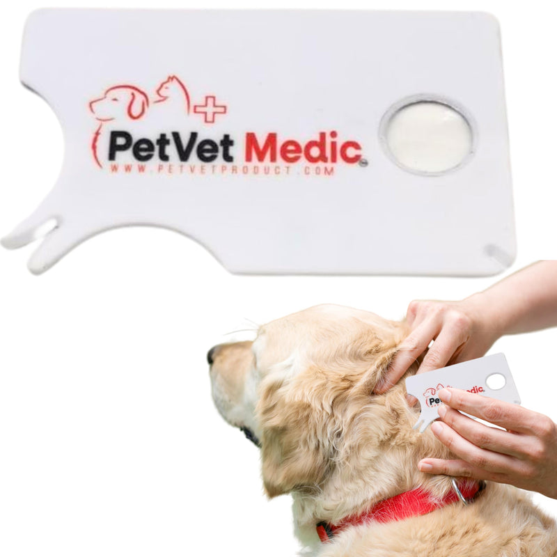 Pet Vet Tick Remover Card Wallet Sized (3 Pack) – Tick Removal Tool – Pet & Human Dog Tick Control - Safe, Pain-Free, Reliable, & Complete Removal of Big and Small Ticks – Dog Accessories