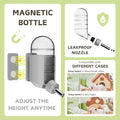 Magnetic Hamsters Feeding Set Freestanding Water Bottle Food Bowl for Glass Tanks, Suitable for Syrian Dwarf Hamsters Ge